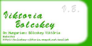 viktoria bolcskey business card